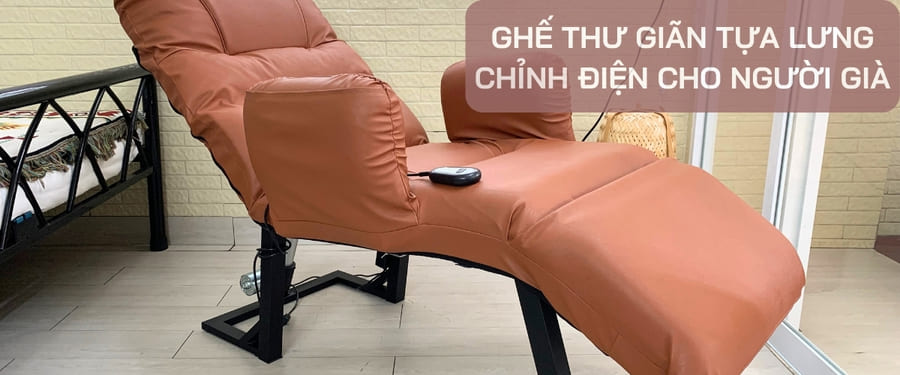 GHẾ TỰA LƯNG CHO NGƯỜI GIÀ ĐIỀU KHIỂN BẰNG ĐIỆN